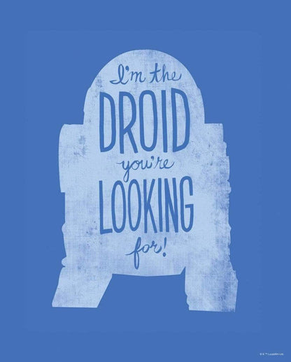 Komar Star Wars Silhouette Quotes R2D2 Kunstdruk 40x50cm | Posters.nl