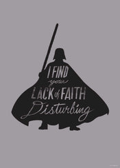 Komar Star Wars Silhouette Quotes Vader Kunstdruk 50x70cm | Posters.nl