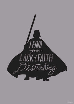 Komar Star Wars Silhouette Quotes Vader Kunstdruk 50x70cm | Posters.nl