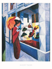 August Macke  Hutladen Kunstdruk 60x80cm | Posters.nl