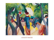 August Macke  Promenade Kunstdruk 80x60cm | Posters.nl