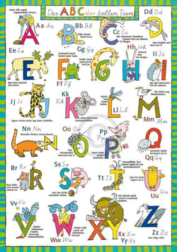 Gabriele Altevers  ABC der tollen Tiere Kunstdruk 48x68cm | Posters.nl