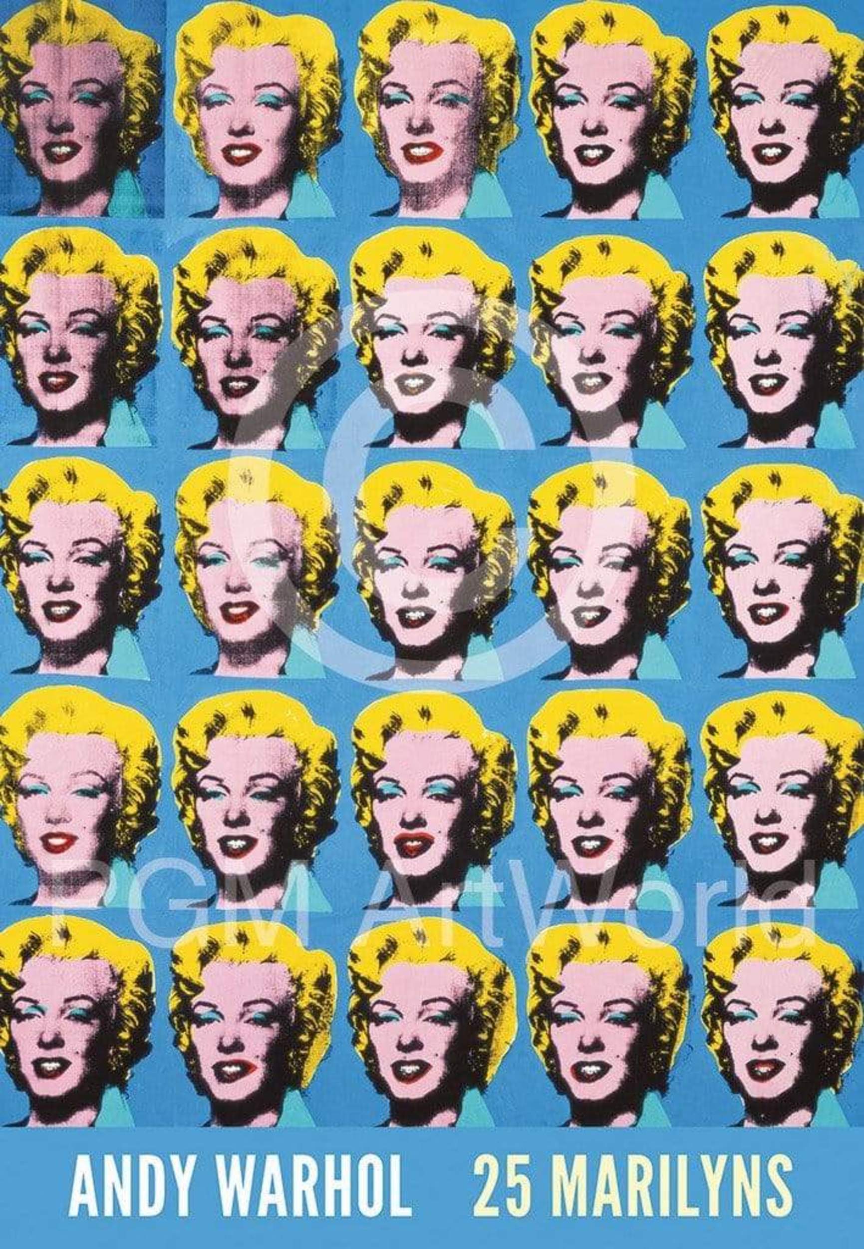 Andy Warhol  25 Colored Marilyns Kunstdruk 45x65cm | Posters.nl