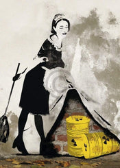 Edition Street  Behind the curtain Kunstdruk 50x70cm | Posters.nl