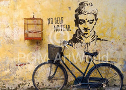 Edition Street  No self no fear Kunstdruk 50x70cm | Posters.nl