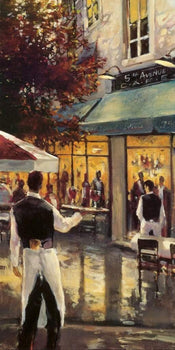 Brent Heighton  5th Ave Cafe Kunstdruk 40x80cm | Posters.nl