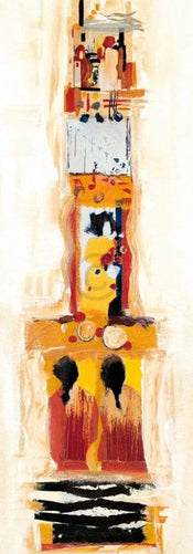 Celina Bonciani  Begegnungen II Kunstdruk 35x100cm | Posters.nl