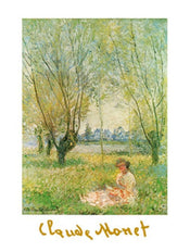 Claude Monet  Donna sotto i salici Kunstdruk 60x80cm | Posters.nl