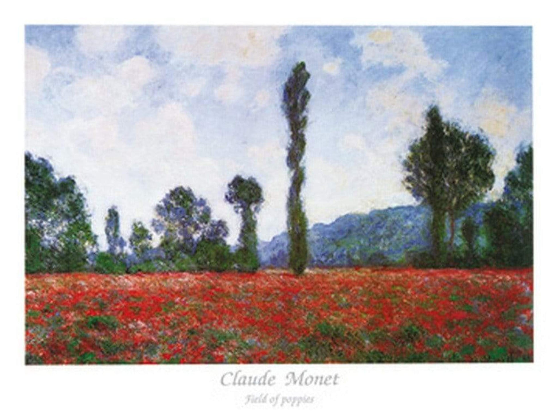 Claude Monet  Field of Poppies Kunstdruk 80x60cm | Posters.nl