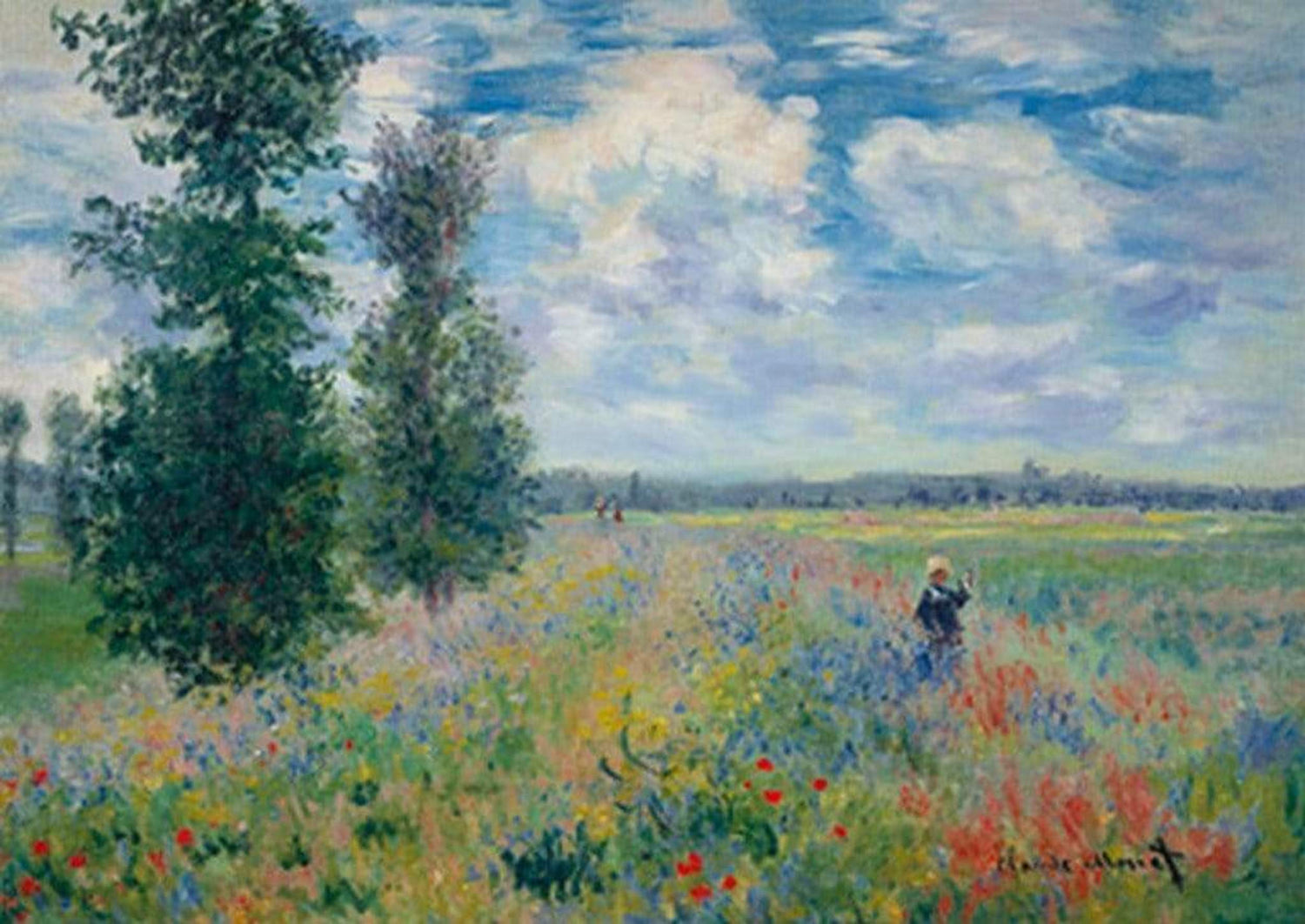 Claude Monet  Les Coquelicots Kunstdruk 29.7x21cm | Posters.nl