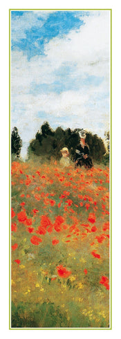 PGM Claude Monet Field of Poppies Kunstdruk 25x70cm | Posters.nl