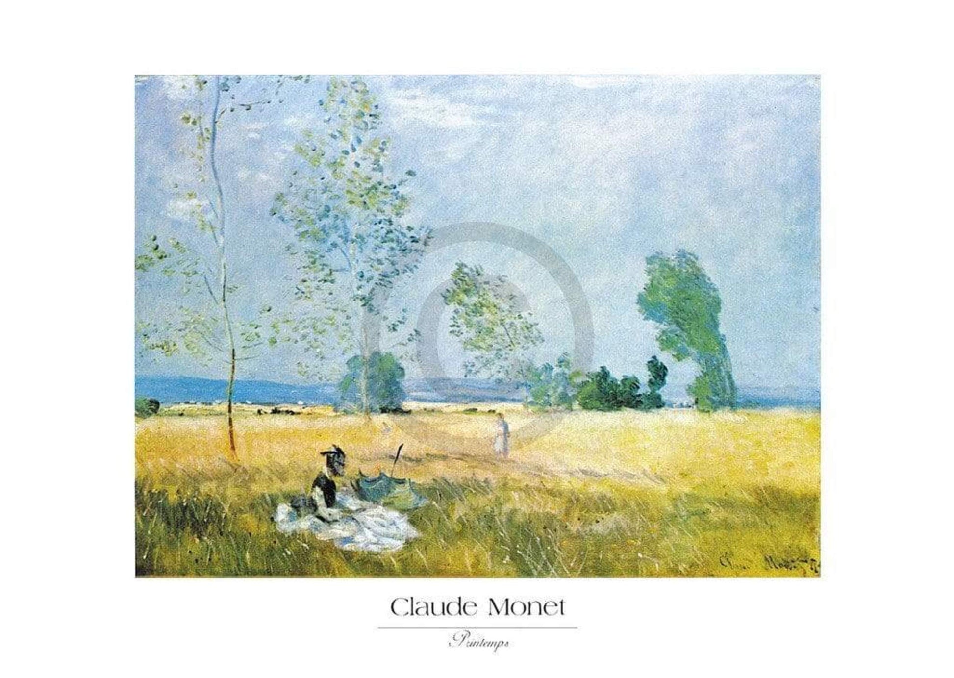 Claude Monet  Printemps Kunstdruk 70x50cm | Posters.nl
