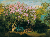 Claude Monet  BlÃ¼hender Flieder in der Sonne Kunstdruk 80x60cm | Posters.nl