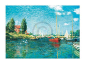 Claude Monet  Red Boats Kunstdruk 80x60cm | Posters.nl