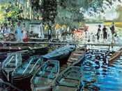 Claude Monet  Bathers at la Grenouillers Kunstdruk 80x60cm | Posters.nl