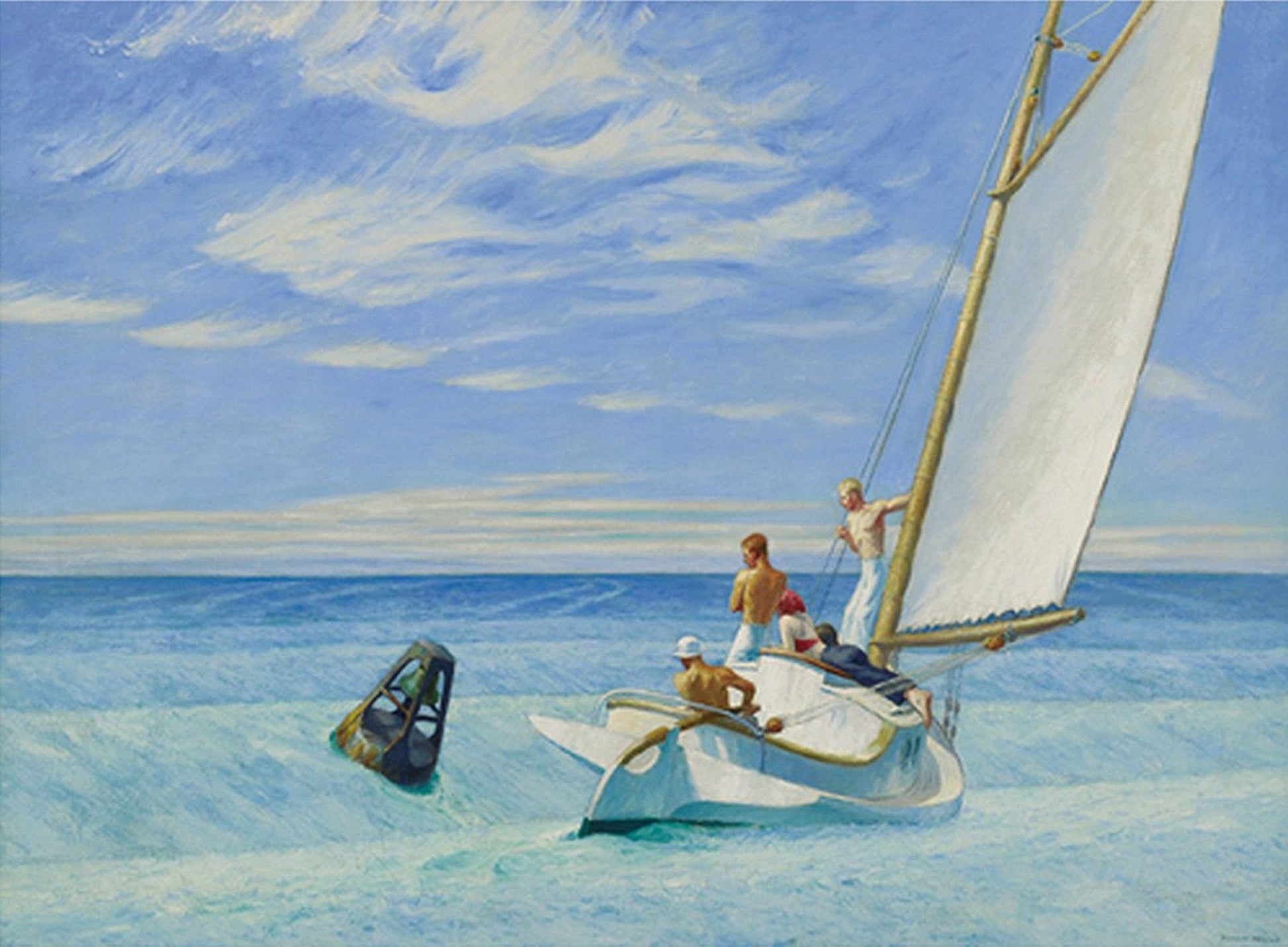 PGM Edward Hopper Ground Swell 1939 Kunstdruk 70x50cm | Posters.nl
