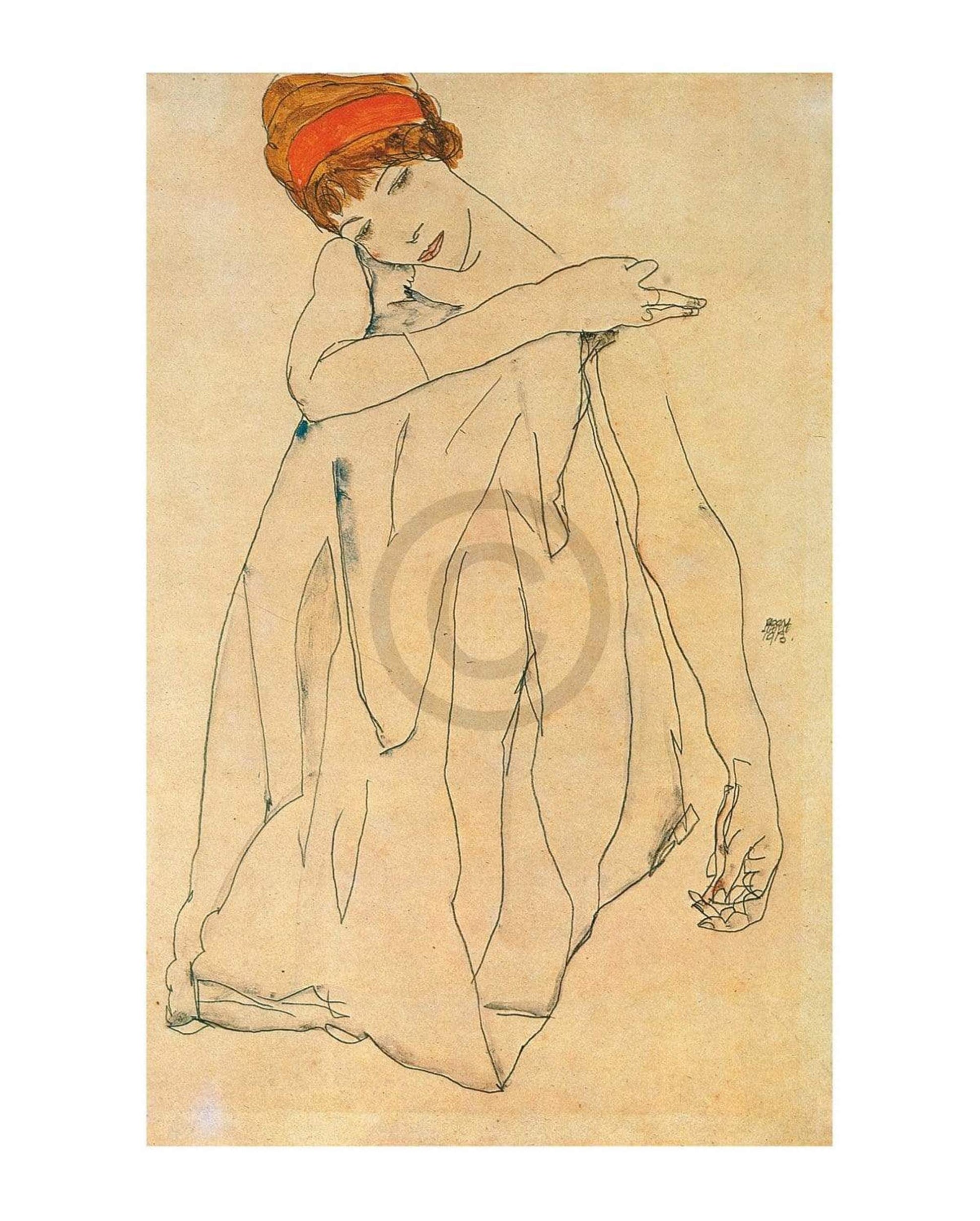 Egon Schiele  Die TÃ¤nzerin Kunstdruk 40x50cm | Posters.nl
