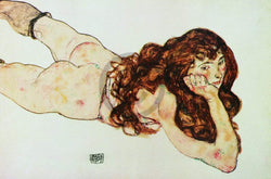 Egon Schiele  Nudo di ragazza Kunstdruk 90x60cm | Posters.nl