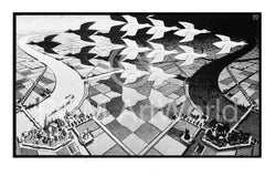 M. C. Escher  Tag und Nacht Kunstdruk 86x55cm | Posters.nl