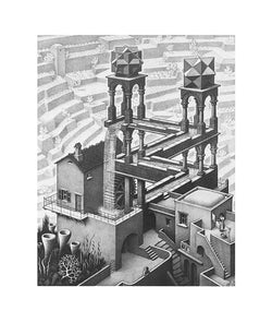 M. C. Escher  Wasserfall Kunstdruk 55x65cm | Posters.nl