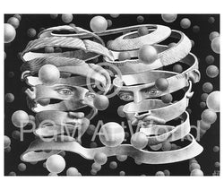 M. C. Escher  Band ohne Ende Kunstdruk 65x55cm | Posters.nl