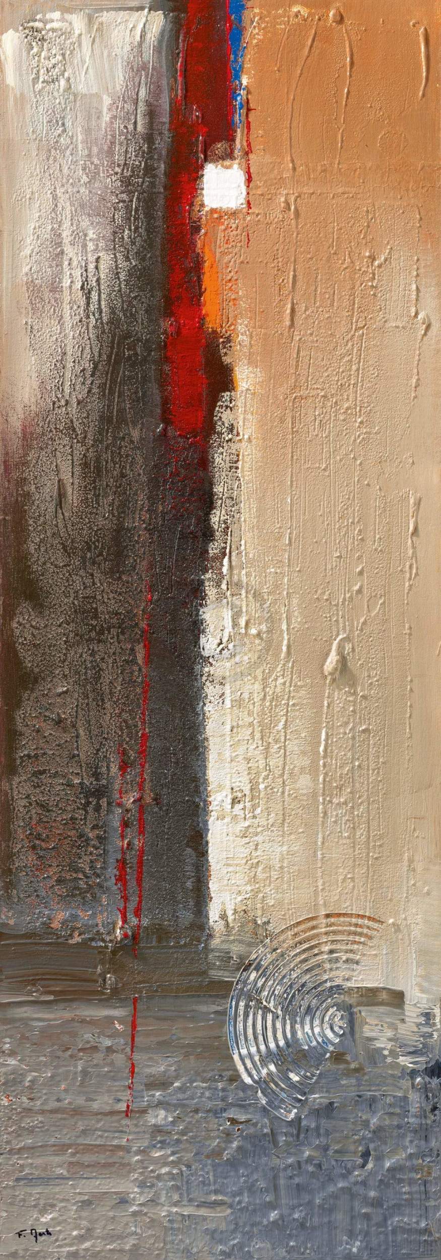 Flory Aerts  Vertical II Kunstdruk 35x100cm | Posters.nl
