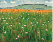 Ferdinand Hodler  WiesenstÃ¼ck 1900/1902 Kunstdruk 60x48cm | Posters.nl