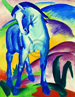 Franz Marc  Blaues Pferd I Kunstdruk 70x90cm | Posters.nl