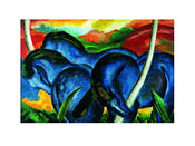 Franz Marc  Die groÃŸen blauen Pferde Kunstdruk 71x56cm | Posters.nl