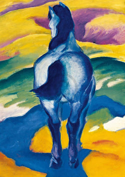 Franz Marc  Blaues Pferd II Kunstdruk 21x29.7cm | Posters.nl