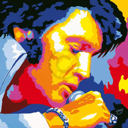 Vladimir Gorsky  Elvis Kunstdruk 85x85cm | Posters.nl