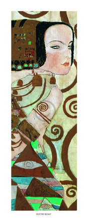 Gustav Klimt  L'attesa Kunstdruk 20x50cm | Posters.nl