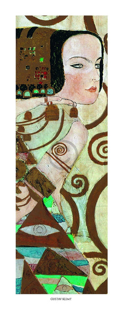 Gustav Klimt  L'attesa Kunstdruk 20x50cm | Posters.nl