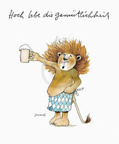 Janosch  GemÃ¼tlichkeit Kunstdruk 48x58cm | Posters.nl