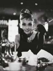 John Kobal Found  Audrey Heburn Breakfast Dish Kunstdruk 60x80cm | Posters.nl