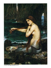 John William Waterhouse  A Mermaid Kunstdruk 60x80cm | Posters.nl