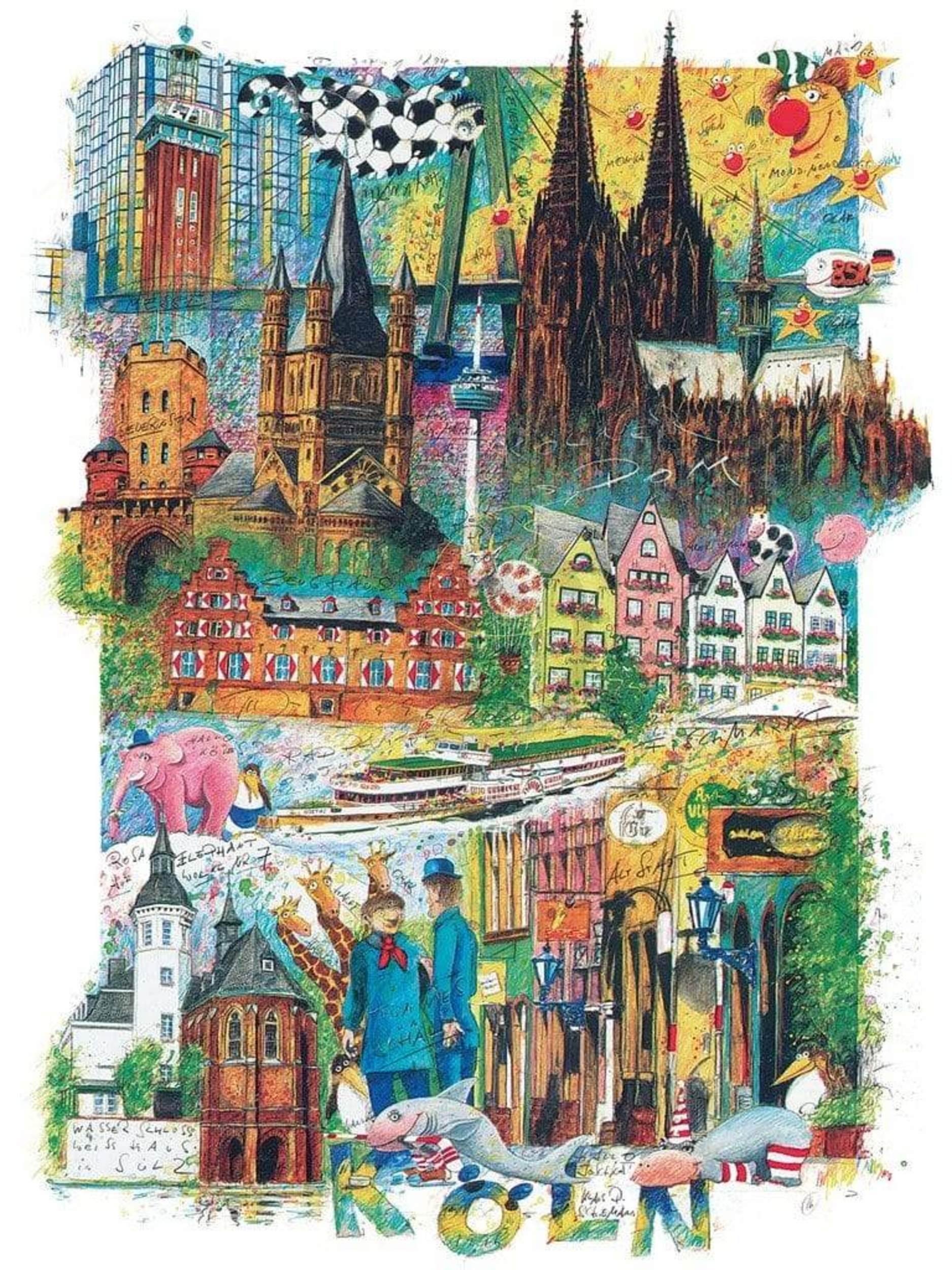 Klaus D. Schiemann  KÃ¶ln Kunstdruk 60x80cm | Posters.nl
