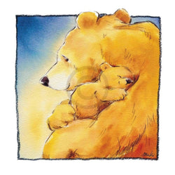 Makiko  Mother Bear's Love I Kunstdruk 30x30cm | Posters.nl