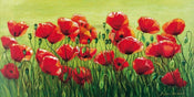 Marianne Bernhardt  Klatschmohnwiese Kunstdruk 100x50cm | Posters.nl