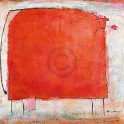 Marianne Kindt  Kuh Muh Muh Kunstdruk 70x70cm | Posters.nl