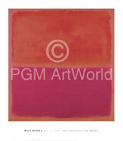 Mark Rothko  No. 3, 1967 Kunstdruk 71x81cm | Posters.nl