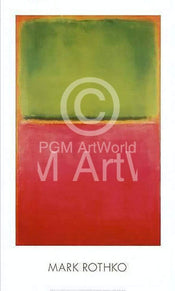 Mark Rothko  Green Red on Orange Kunstdruk 96x58cm | Posters.nl