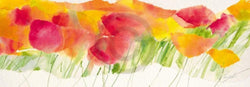 Marta Peuckert  Poppy ribbon yellow Kunstdruk 100x35cm | Posters.nl
