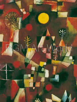 Paul Klee  Der Vollmond Kunstdruk 60x80cm | Posters.nl