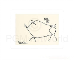 Pablo Picasso  Le petit cochon Kunstdruk 60x50cm | Posters.nl
