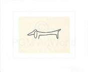 Pablo Picasso  Le Chien Kunstdruk 60x50cm | Posters.nl