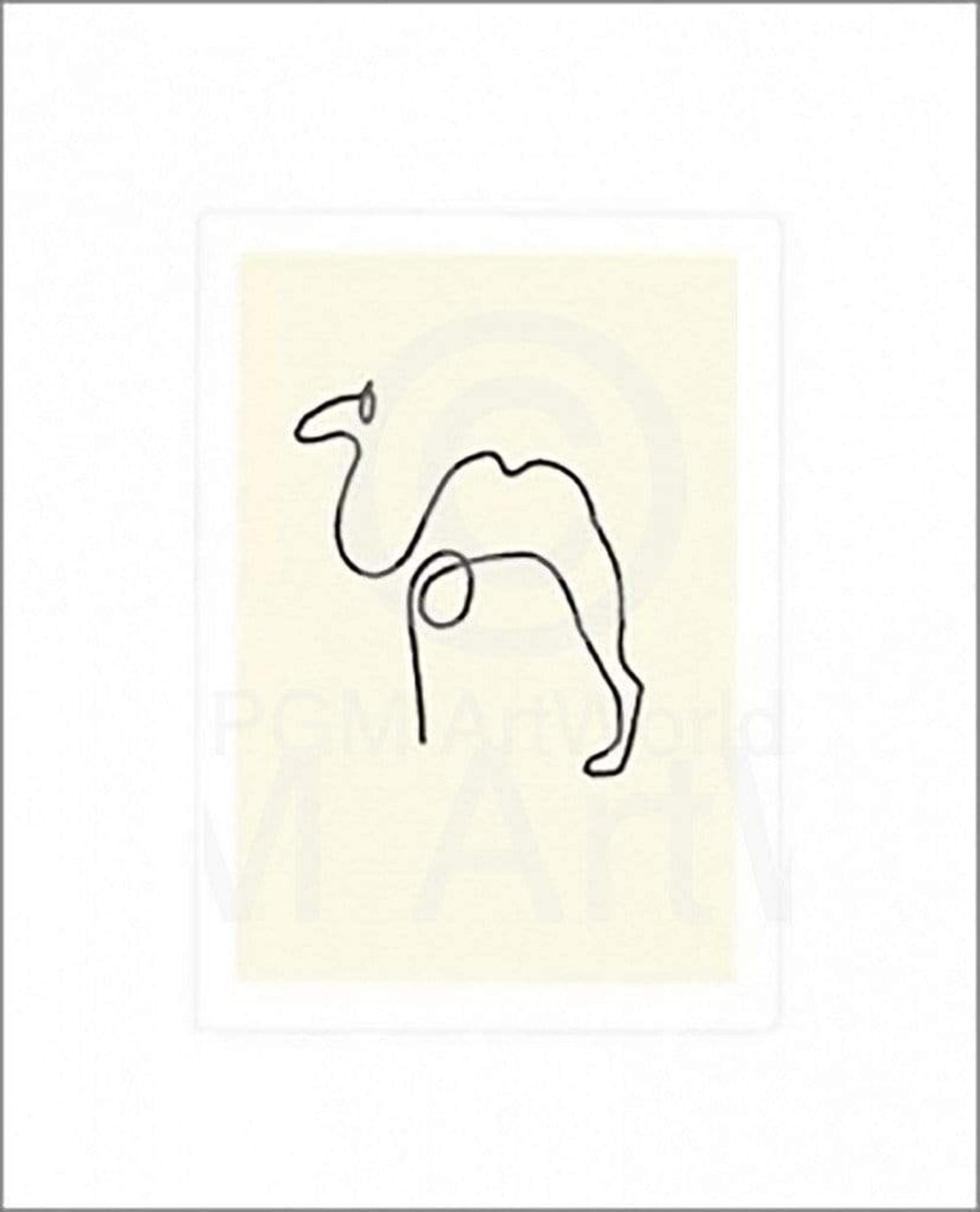 Pablo Picasso  Le Chameau Kunstdruk 50x60cm | Posters.nl
