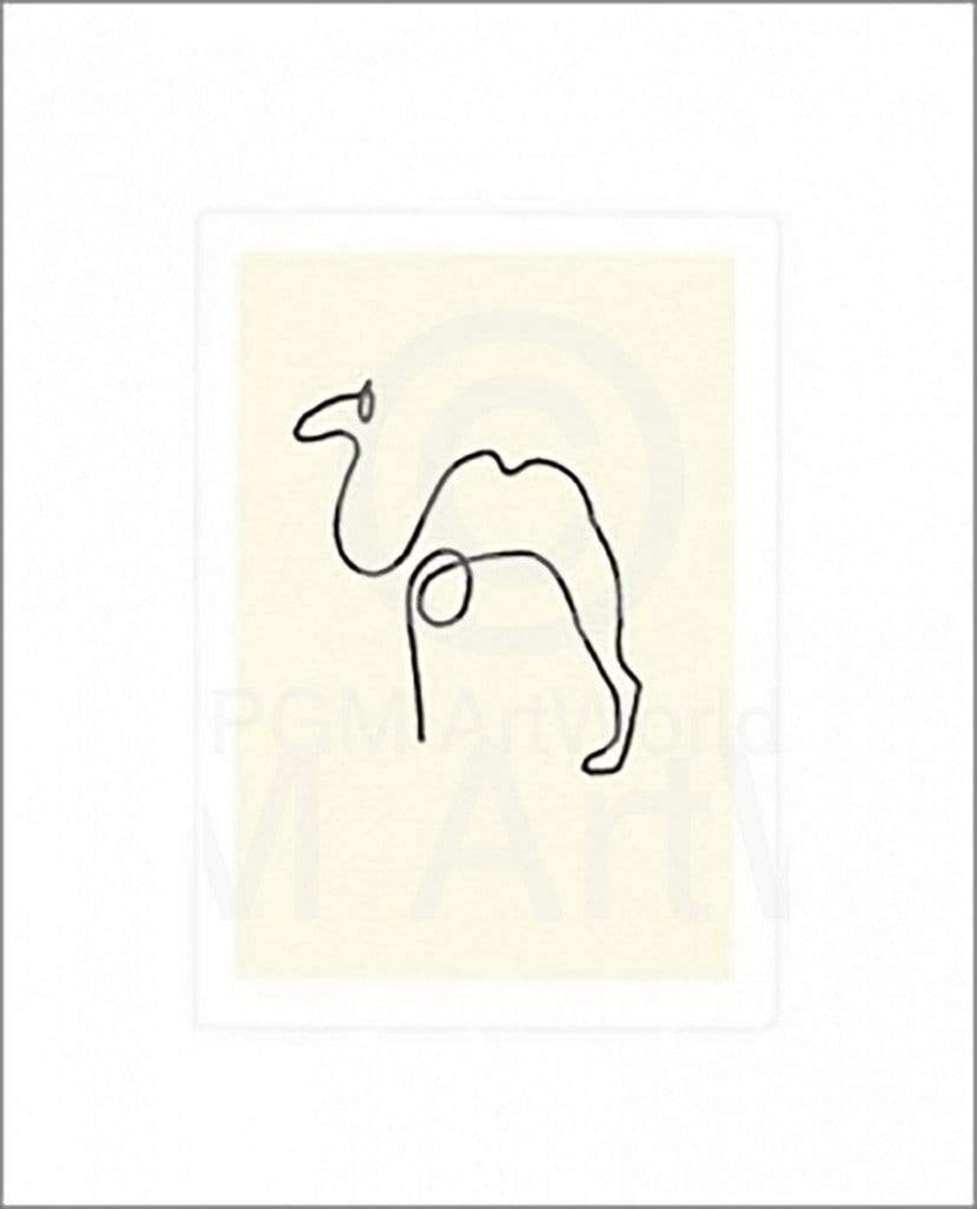 Pablo Picasso  Le Chameau Kunstdruk 50x60cm | Posters.nl