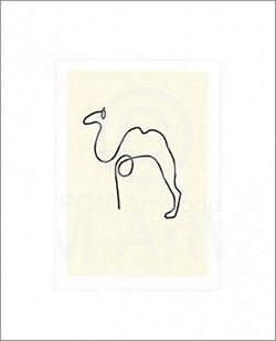 Pablo Picasso  Le Chameau Kunstdruk 50x60cm | Posters.nl