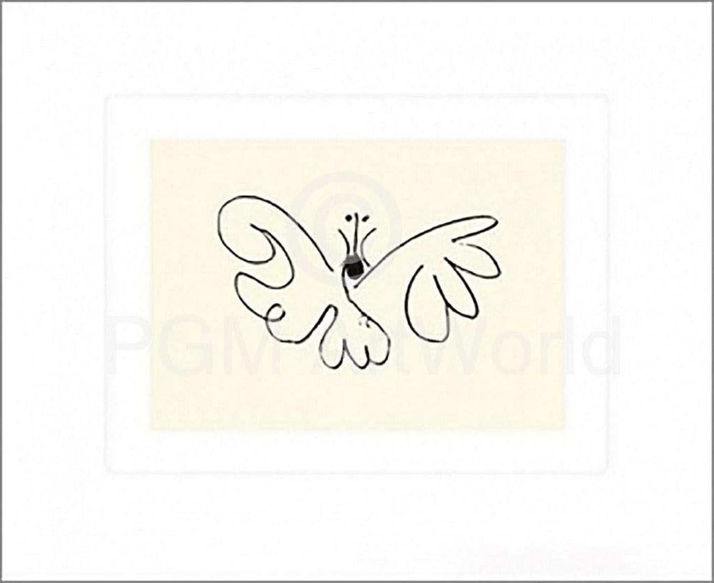 Pablo Picasso  Le Papillon Kunstdruk 50x60cm | Posters.nl